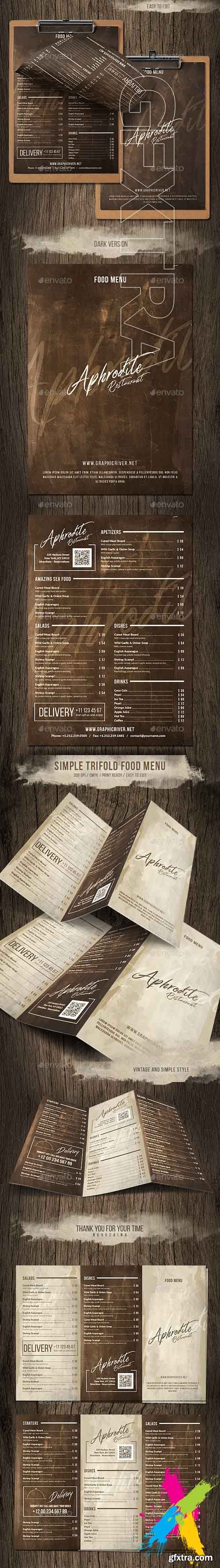 GraphicRiver - Simple Style Menu Pack (Single - Bifold - Trifold) 20391050