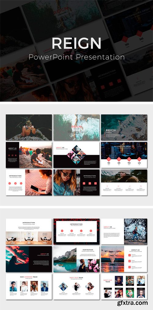 CM - Reign PowerPoint Template 1673694