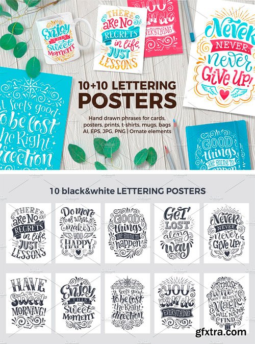 CM - 10 Lettering POSTERS + Bonus 1681656