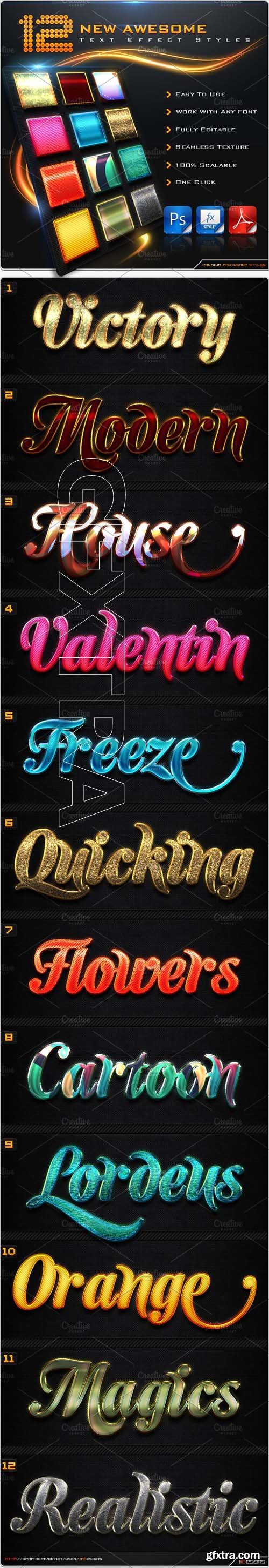 CM - 60 New Premium Text Effect Styles 1719628