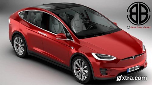 Tesla Model X 2017 3D