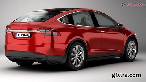 Tesla Model X 2017 3D