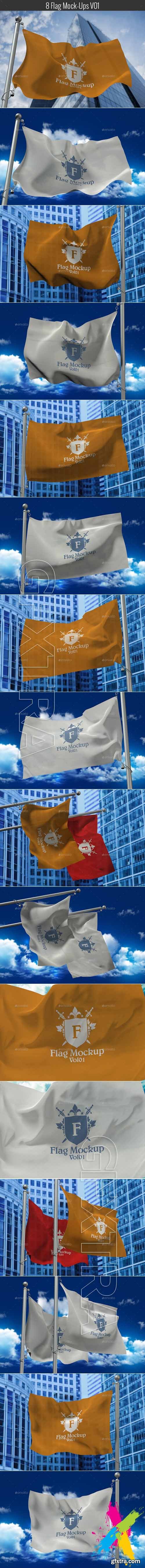 GraphicRiver - 8 Flag Mock Ups 20440075