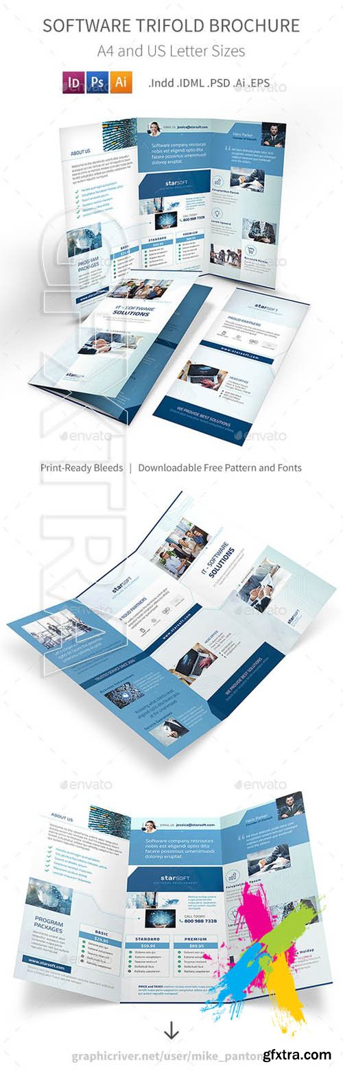 GraphicRiver - Software Business Trifold Brochure 20356416