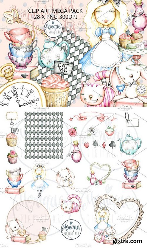 CM - Tea Party Clipart Watercolor 1656636