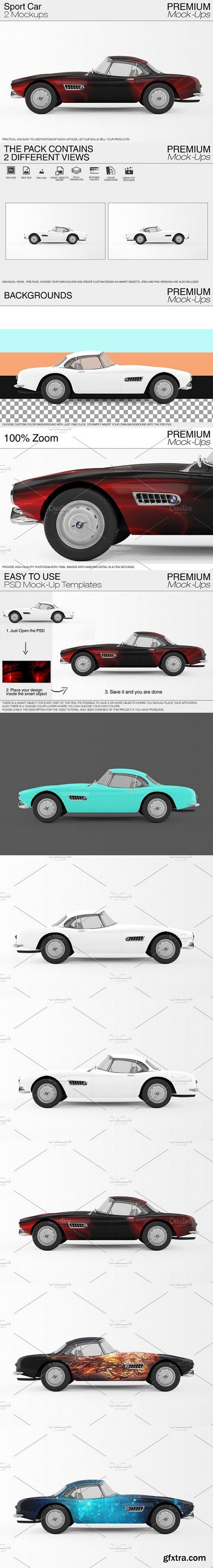 CM - Sport Car Mockup 1642760