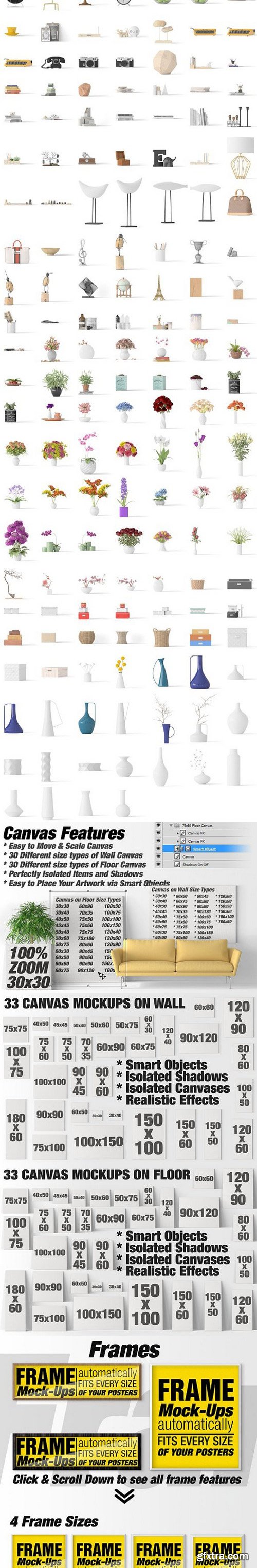 CM - Canvas Mockups - Frames Mockups v 45 1503992
