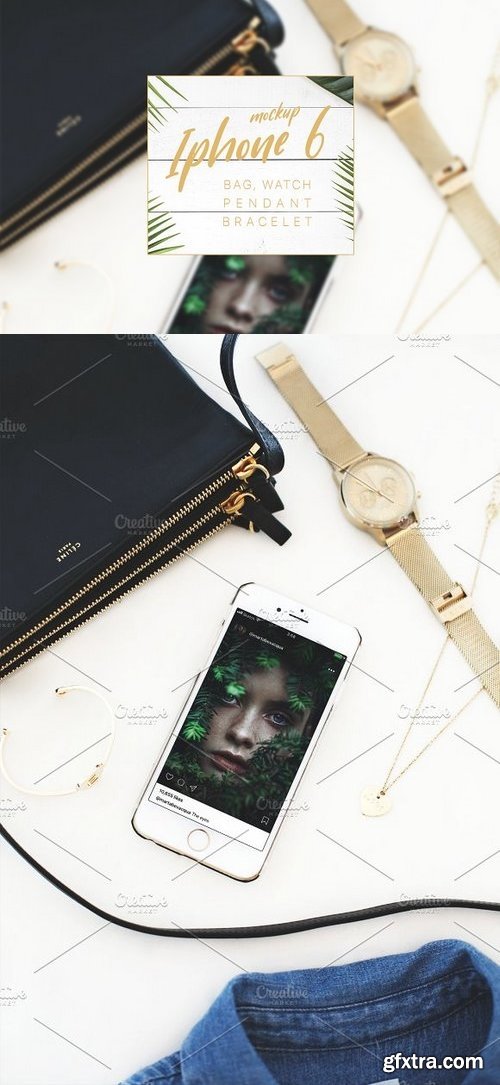 CM - iPhone 6 Mockup (Bag,Watch,Pendant) 1735838