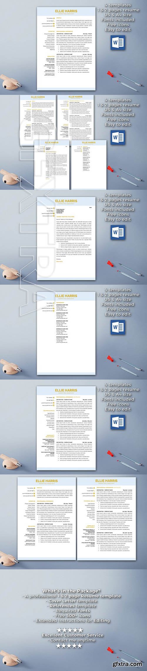 CM - Professional Resume Template 1721309