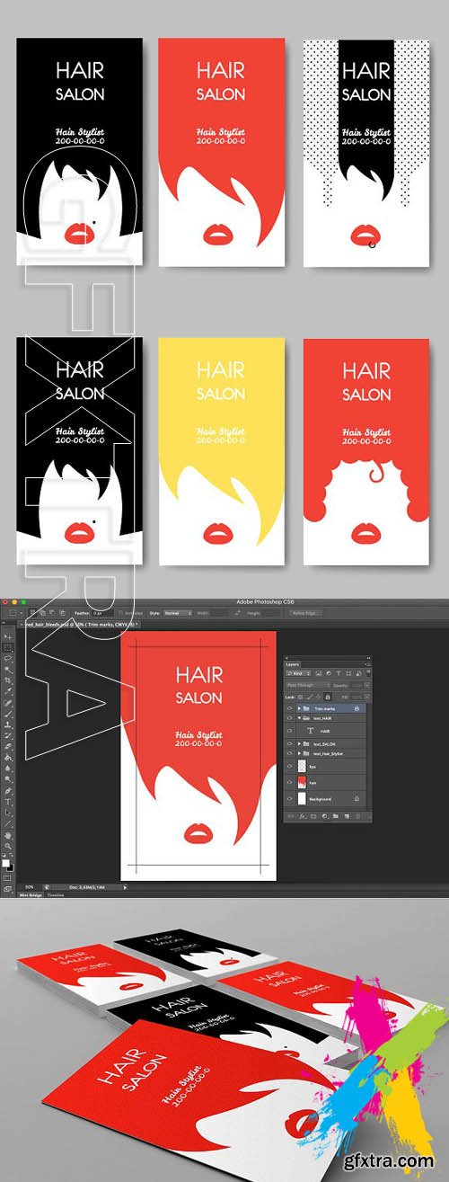 CM - Hair Salon Business Cards 1472885