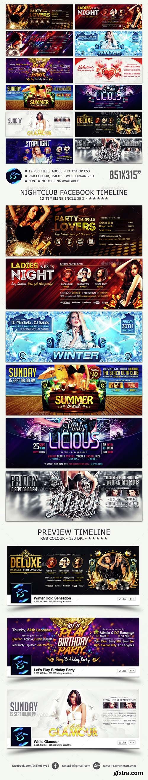 Graphicriver Nightclub FB Timeline Cover 5381733