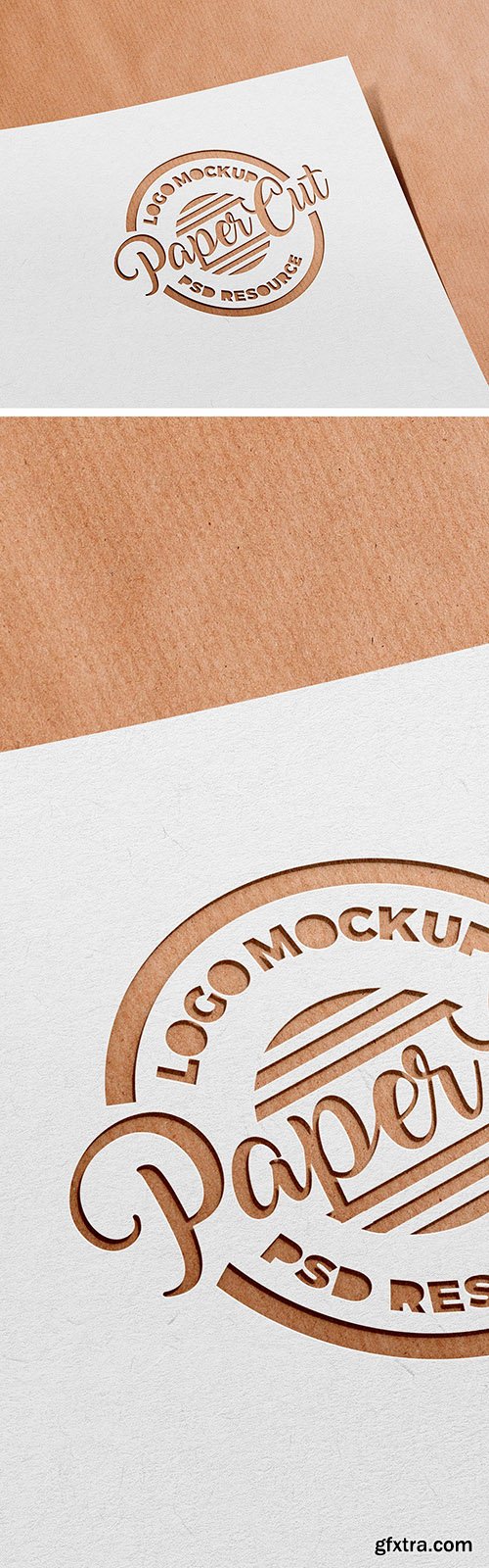 PSD Mock-Up - Paper Cutout Logo