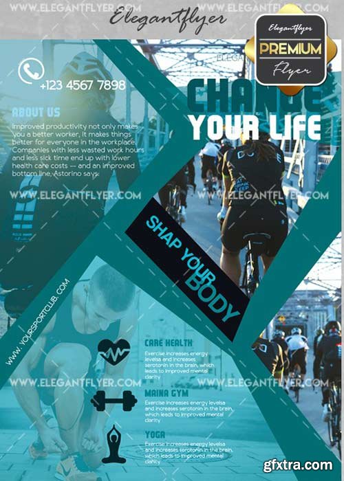 Change your Life V3 Flyer PSD Template + Facebook Cover