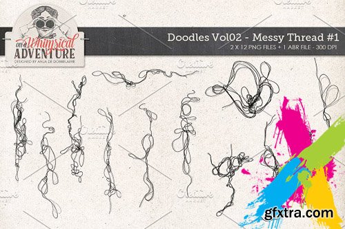 CM - Doodled Messy Thread 1720470