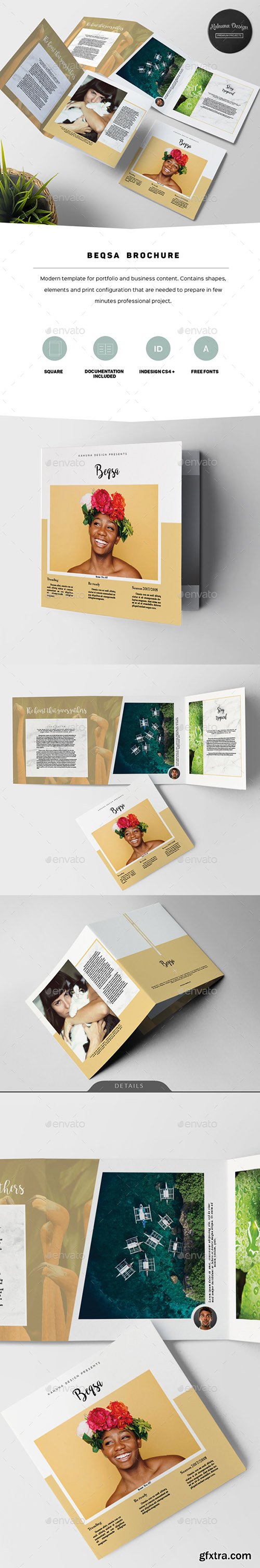 Graphicriver Beqsa Square Trifold Brochure 20423214