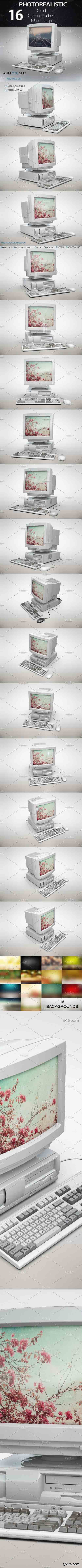 CM - Bundle Vintage Computer Mockup 1309142