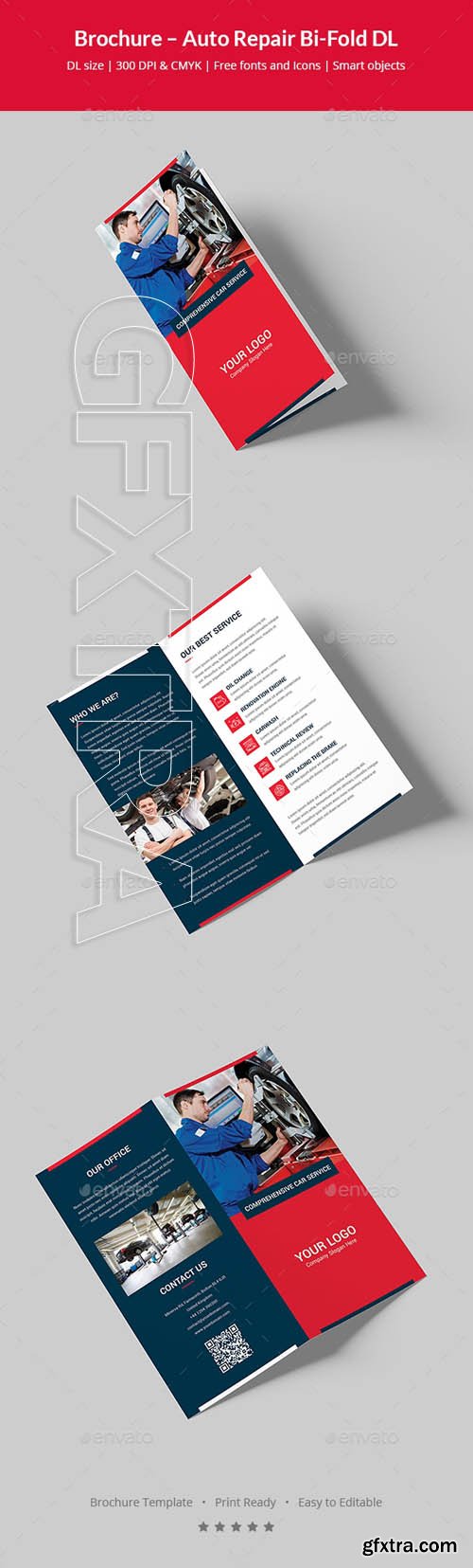 GraphicRiver - Brochure – Auto Repair Bi-Fold DL 20451837