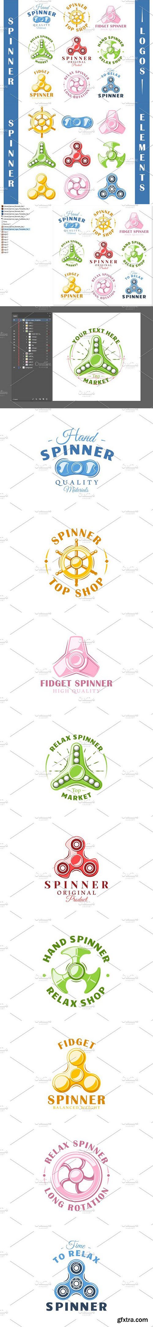 CM - 9 Spinner Logos Templates Vol.1 1663345