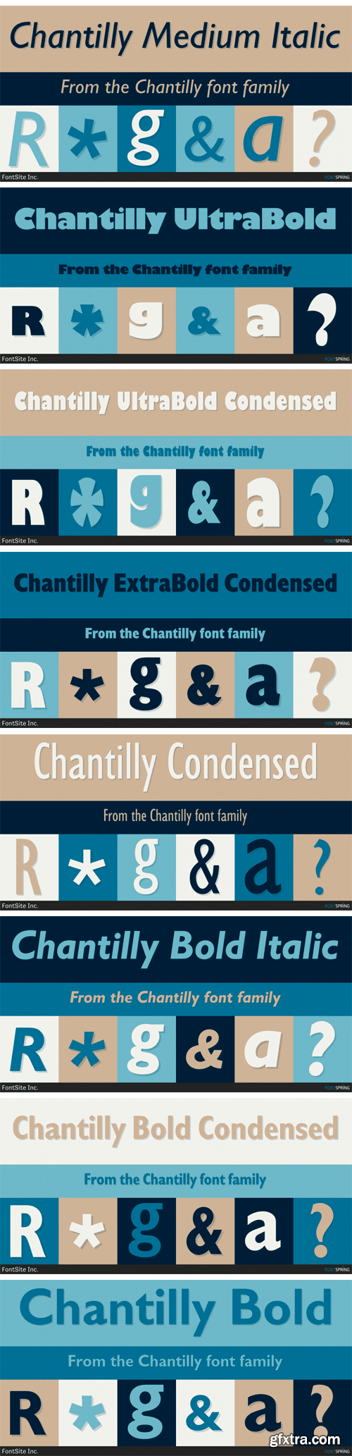 Chantilly Font Family