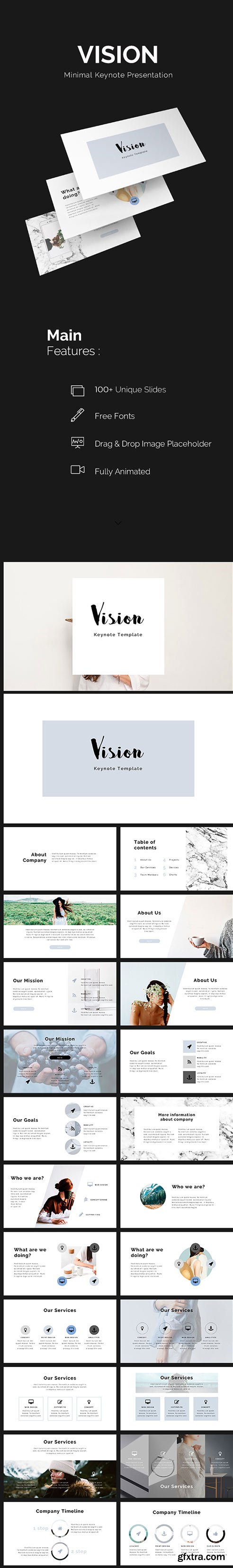 Graphicriver - Vision Minimal Keynote Template 20455980