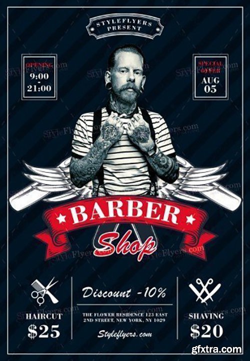 Barbershop V03 PSD Flyer Template