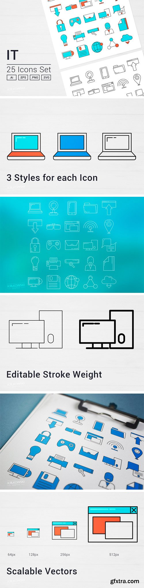 CM - IT Services Vector Icon Set 1687863