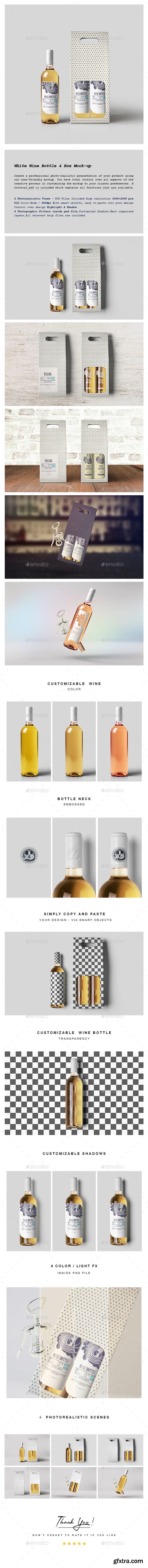 GR - White Wine Bottle and Box Mock-up 20442890
