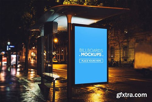 Creativemarket - Billborad Mockup at Night 73 1738283