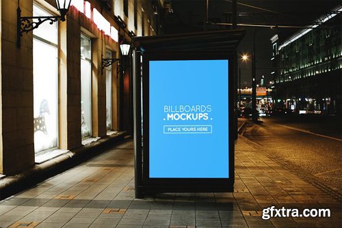 Creativemarket - Billborad Mockup at Night 76 1738573