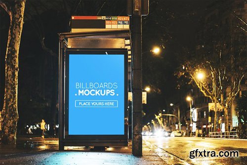 Creativemarket - Billborad Mockup at Night 79 1738584