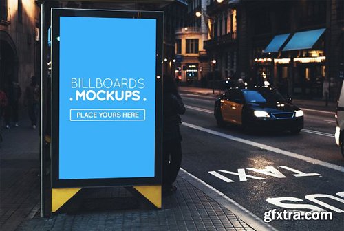 Creativemarket - Billborad Mockup at Night 81 1738612