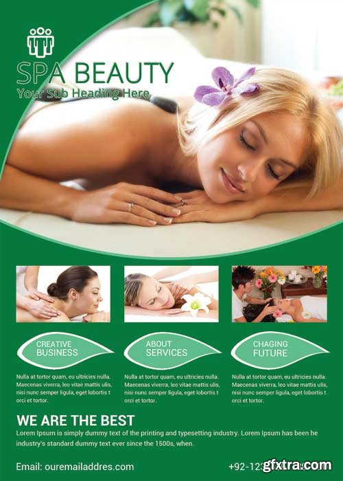 Spa beauty flyer V20 PSD Template