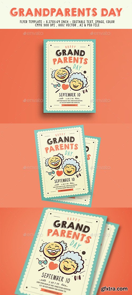 Graphicriver - Grand Parents Day Flyer 20457393