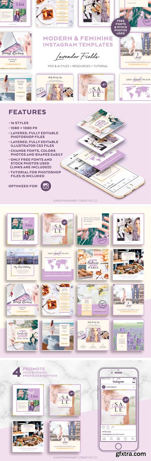 CM - Lavender Field INSTAGRAM BANNER Pack 1682292