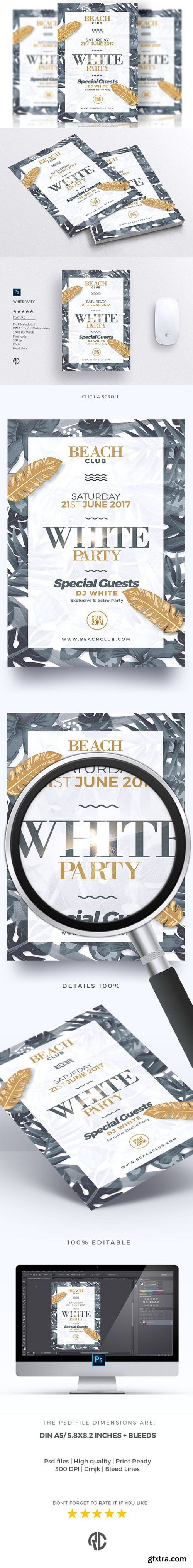 CM - White Party - Flyer Template 1673490