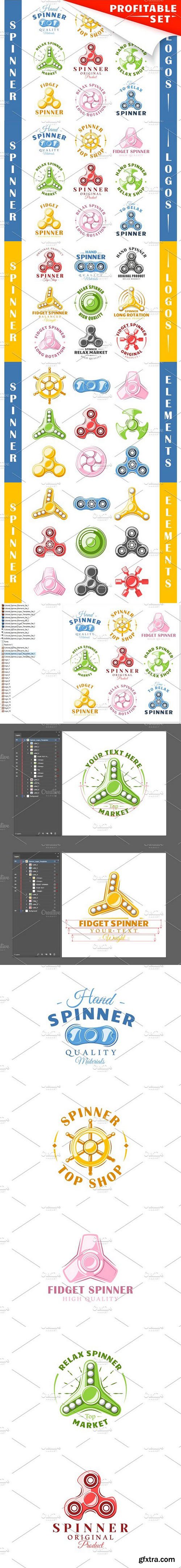 CM - 18 Colored Spinner Logos Templates 1663445
