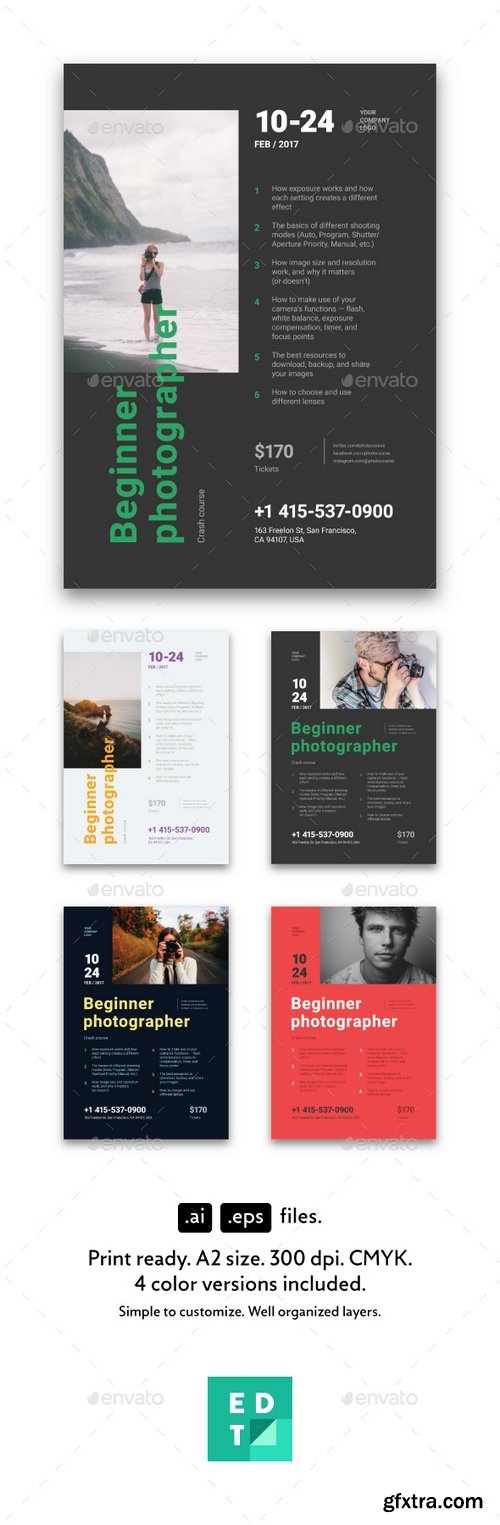 Graphicriver - Beginner Photographer Poster 20465693