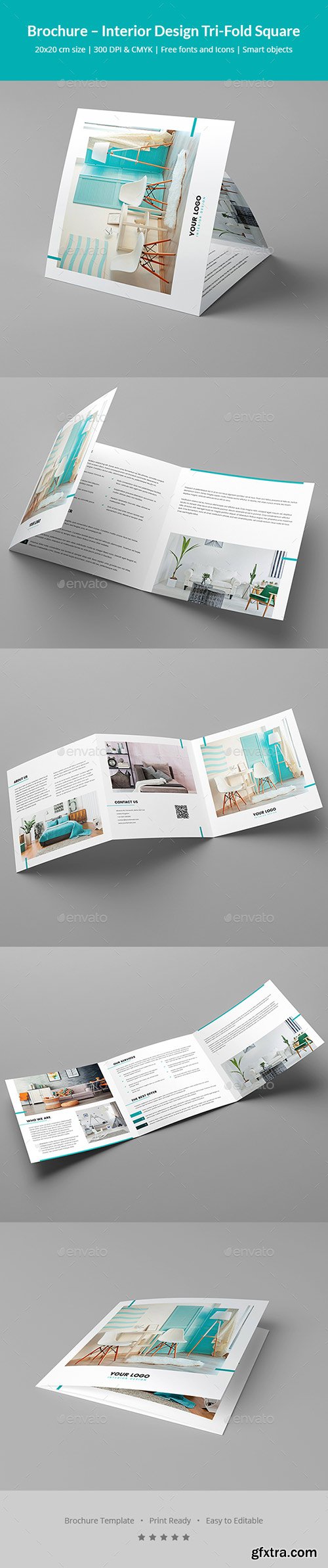 Graphicriver - Brochure – Interior Design Tri-Fold Square 20456605