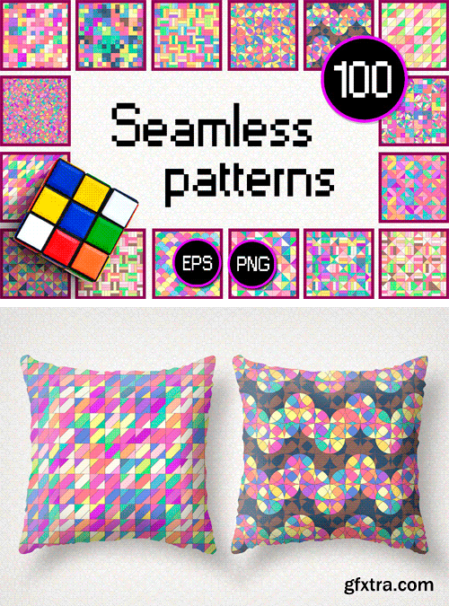 CM - Vector BIG Seamless Patterns SET M 1682127