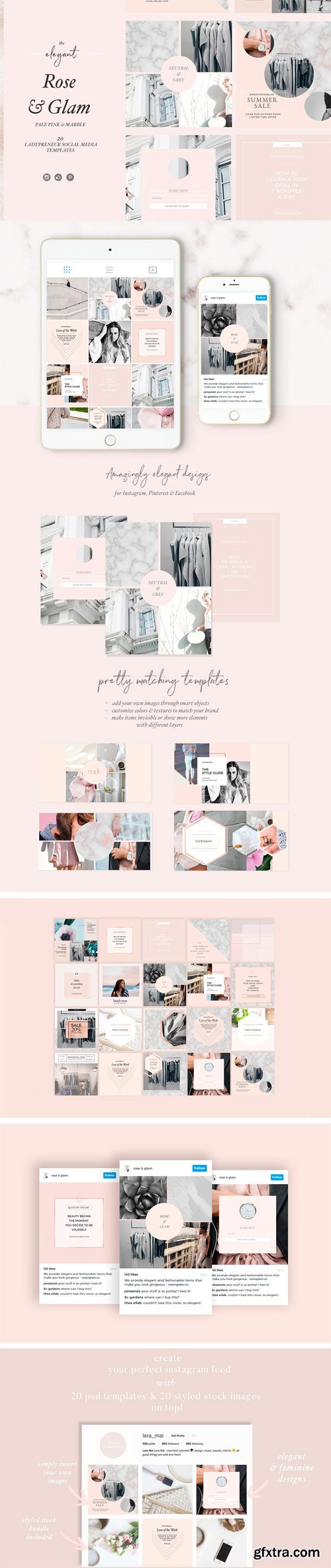 CM - Feminine Social Media Templates 1681537