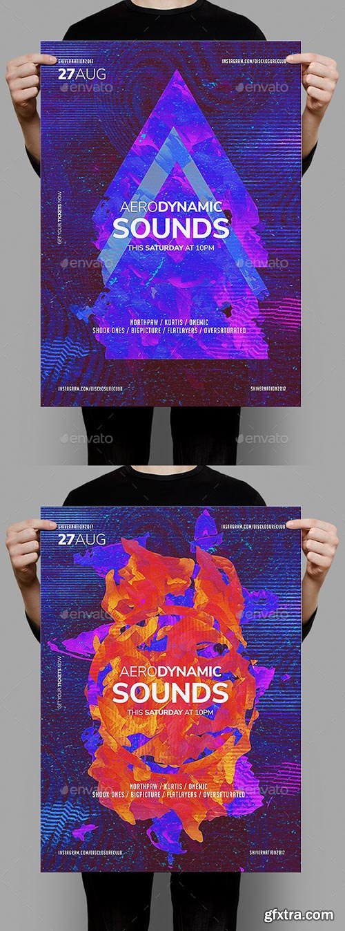 Graphicriver - Aerodynamic Sounds Poster Template 20456077