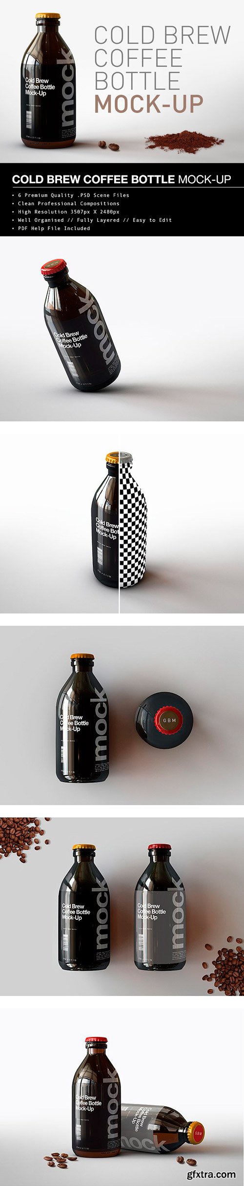 CM - Cold Brew Coffee Bottle Mock-Up 1695956