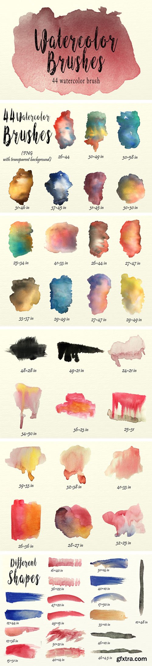 CM - Watercolor Brushes Pack 1726398