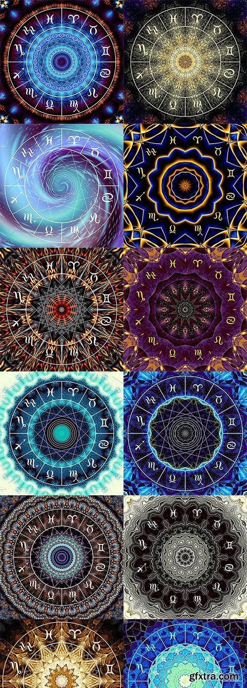 CM - 30 mystic zodiac circles 1663895