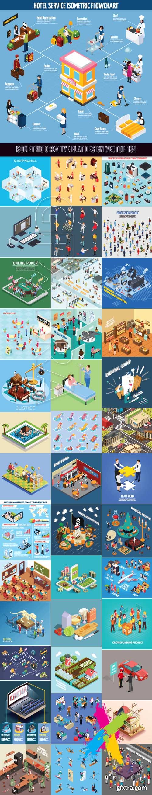 Isometric creative flat design vector 134