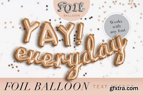 CM - FOIL BALLOON TEXT EFFECT 1317708