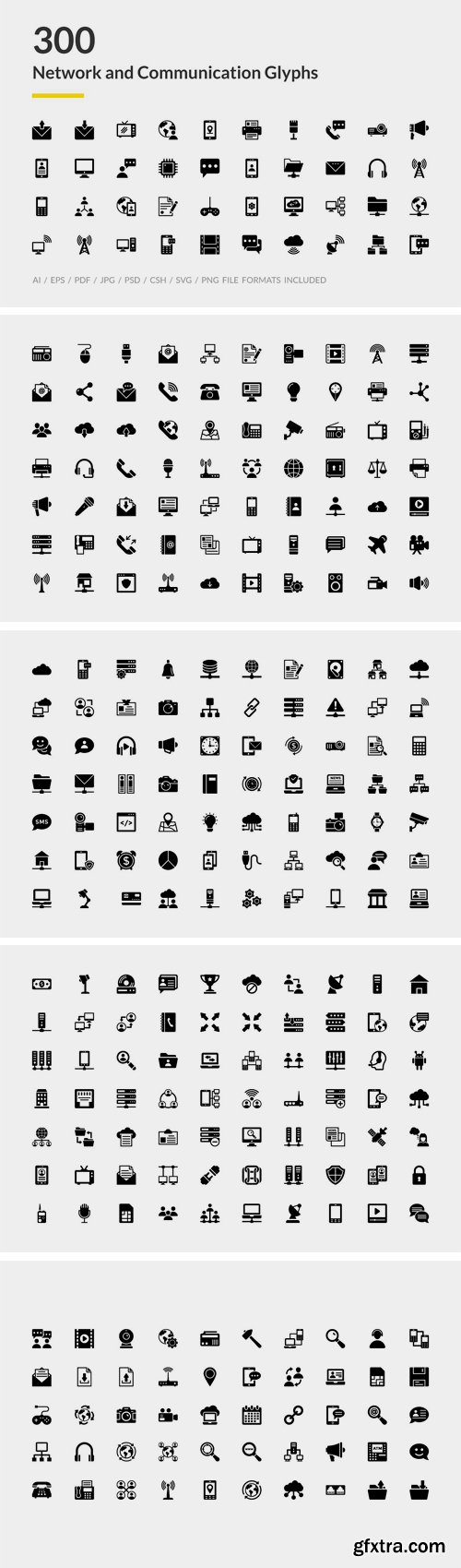 CM - 300 Network and Communications Icons 1606071