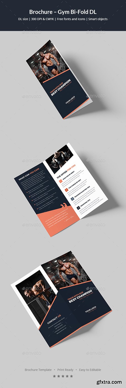 Graphicriver - Brochure – Gym Bi-Fold DL 20461320