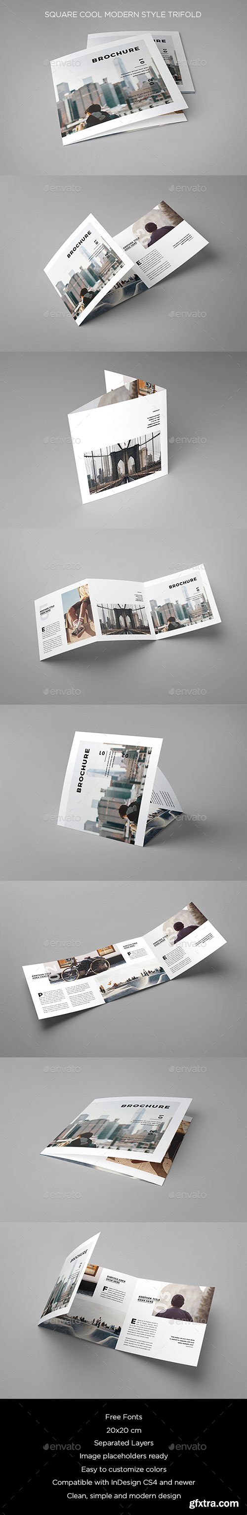 Graphicriver - Square Cool Modern Style Trifold 20452992