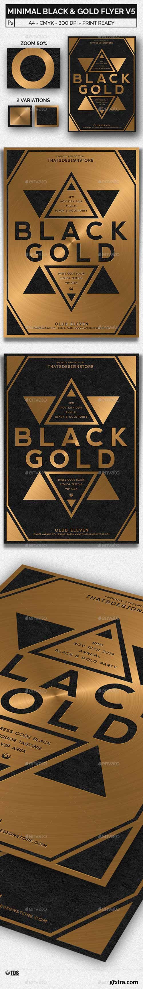 Graphicriver - Minimal Black and Gold Flyer Template V5 20473555